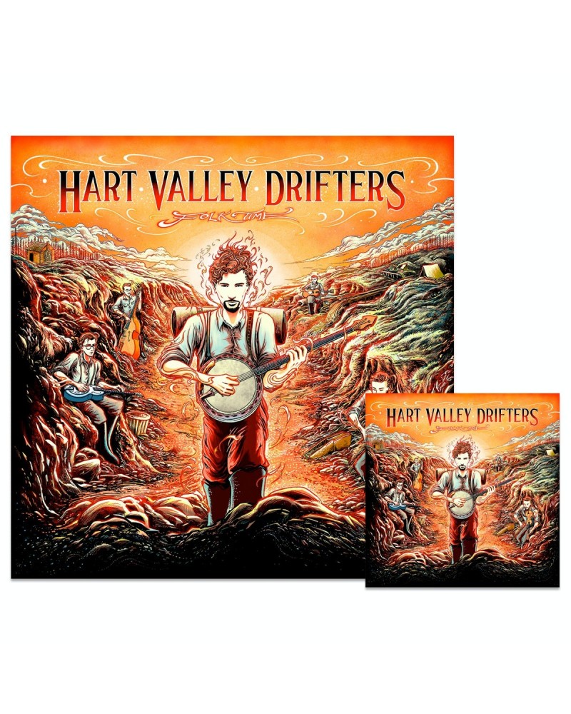 Jerry Garcia Hart Valley Drifters - Folk Time: Download & Poster Bundle $17.48 Decor