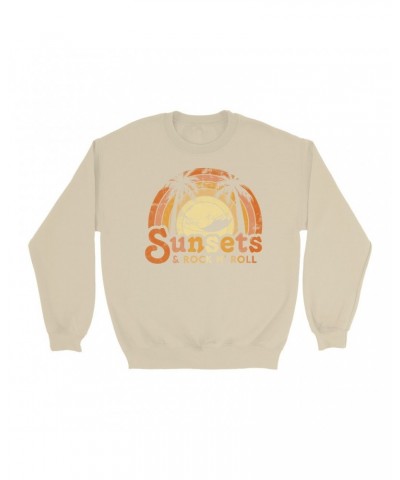 Music Life - Rock N’ Roll Music Life Sweatshirt | Sunsets & Rock n’ Roll Distressed Music Life Sweatshirt $10.24 Sweatshirts