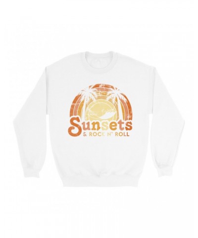 Music Life - Rock N’ Roll Music Life Sweatshirt | Sunsets & Rock n’ Roll Distressed Music Life Sweatshirt $10.24 Sweatshirts