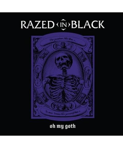 Razed In Black OH MY GOTH - PURPLE BLACK SPLATTER Vinyl Record $9.60 Vinyl