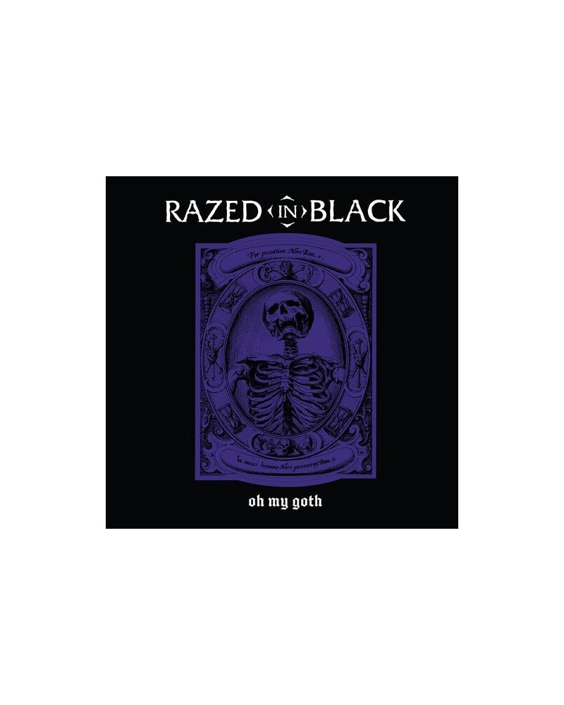 Razed In Black OH MY GOTH - PURPLE BLACK SPLATTER Vinyl Record $9.60 Vinyl