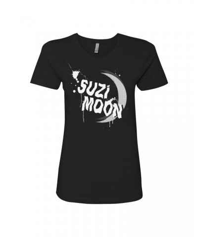 Suzi Moon Logo - Black - Fitted T-Shirt $7.51 Shirts