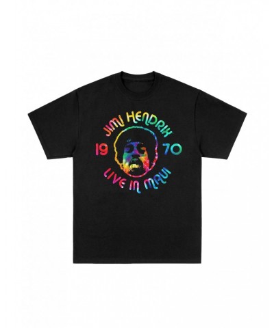 Jimi Hendrix LIVE IN MAUI 1970 CREST TEE $15.00 Shirts