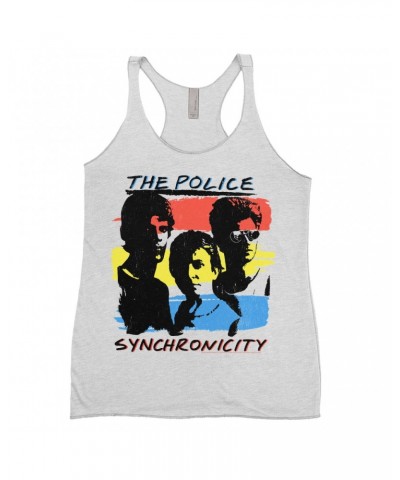 The Police Ladies' Tank Top | Synchronicity Colorful Album Design Shirt $11.87 Shirts