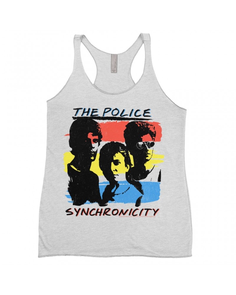 The Police Ladies' Tank Top | Synchronicity Colorful Album Design Shirt $11.87 Shirts