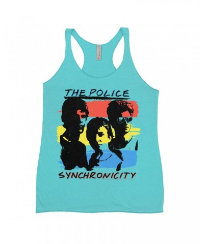 The Police Ladies' Tank Top | Synchronicity Colorful Album Design Shirt $11.87 Shirts