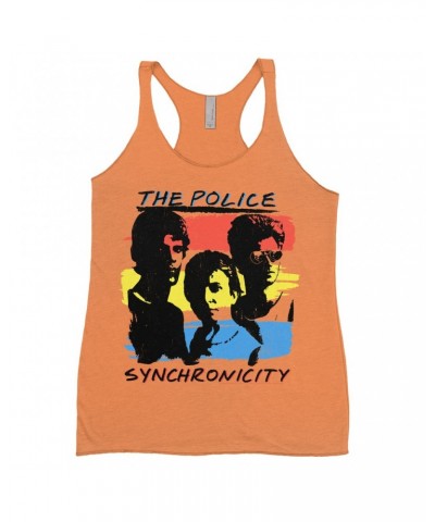 The Police Ladies' Tank Top | Synchronicity Colorful Album Design Shirt $11.87 Shirts