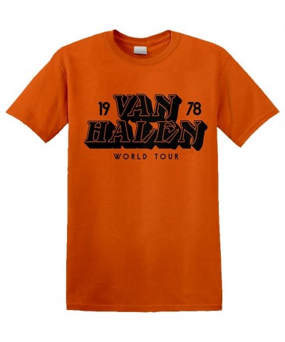 Van Halen World Tour '78' Orange T-Shirt $10.36 Shirts