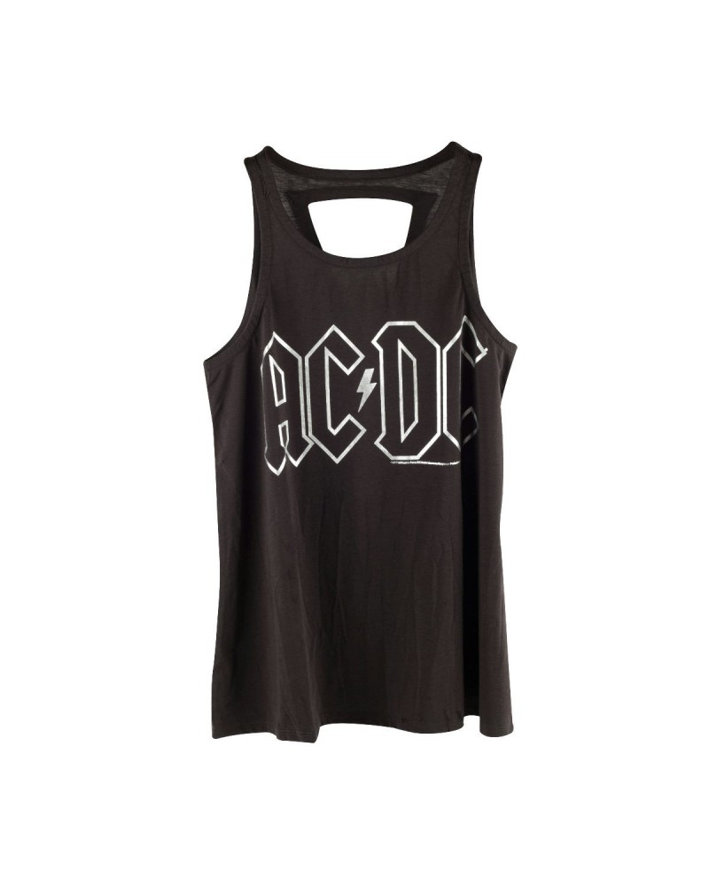 AC/DC Silver Logo with Lightning Bolt Tank Top $12.60 Shirts