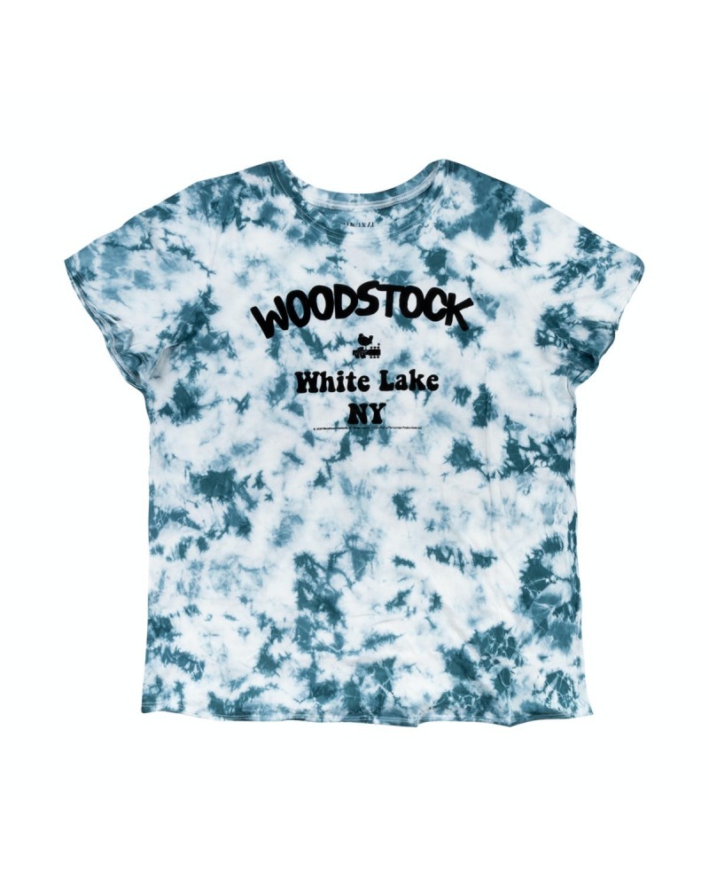 Woodstock White Lake Tie Dye Ladies Plus Size T-shirt $6.75 Shirts