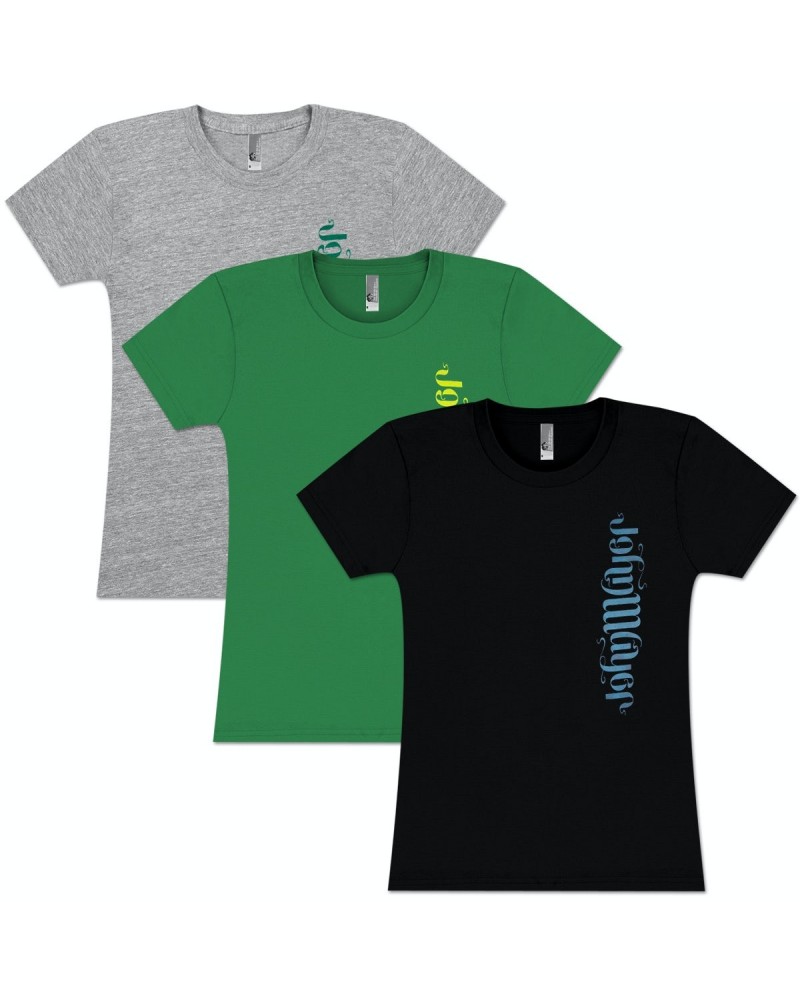 John Mayer Ladies Vertical Ambigram Tee $2.16 Shirts