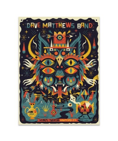 Dave Matthews Band Show Poster Hartford CT 6/18/2022 $28.20 Decor