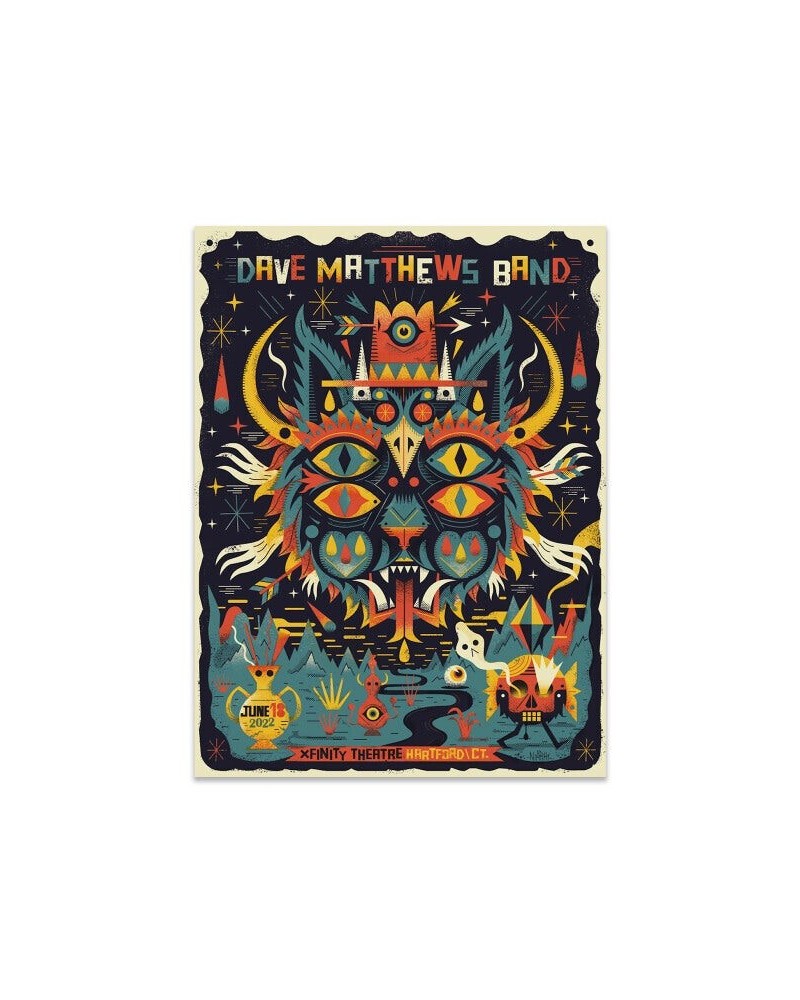 Dave Matthews Band Show Poster Hartford CT 6/18/2022 $28.20 Decor