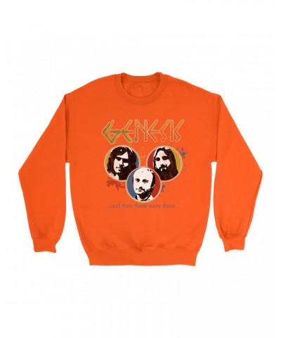 Genesis Bright Colored Sweatshirt | And Then There Were Three Design Distressed Sweatshirt $12.93 Sweatshirts