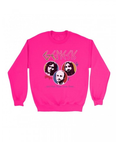 Genesis Bright Colored Sweatshirt | And Then There Were Three Design Distressed Sweatshirt $12.93 Sweatshirts