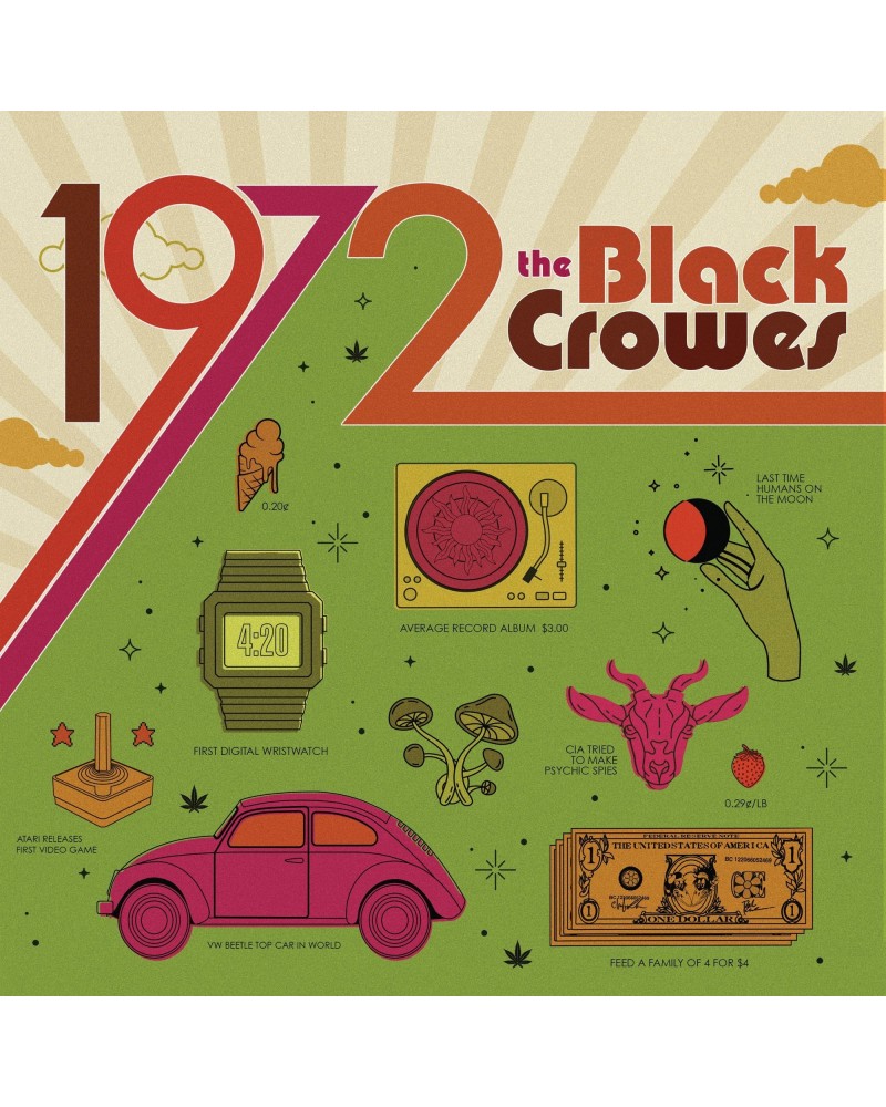 The Black Crowes 1972 Vinyl Record $7.59 Vinyl