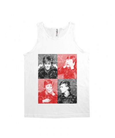 David Bowie Unisex Tank Top | Heros Photo Shoot Distressed Shirt $10.73 Shirts