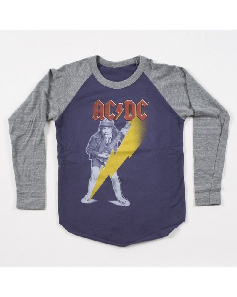 AC/DC Kids Blasted Bolt Raglan - Purple $10.20 Shirts