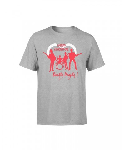 The Beatles Happy Christmas Beatles Grey Kids T-Shirt $9.50 Kids