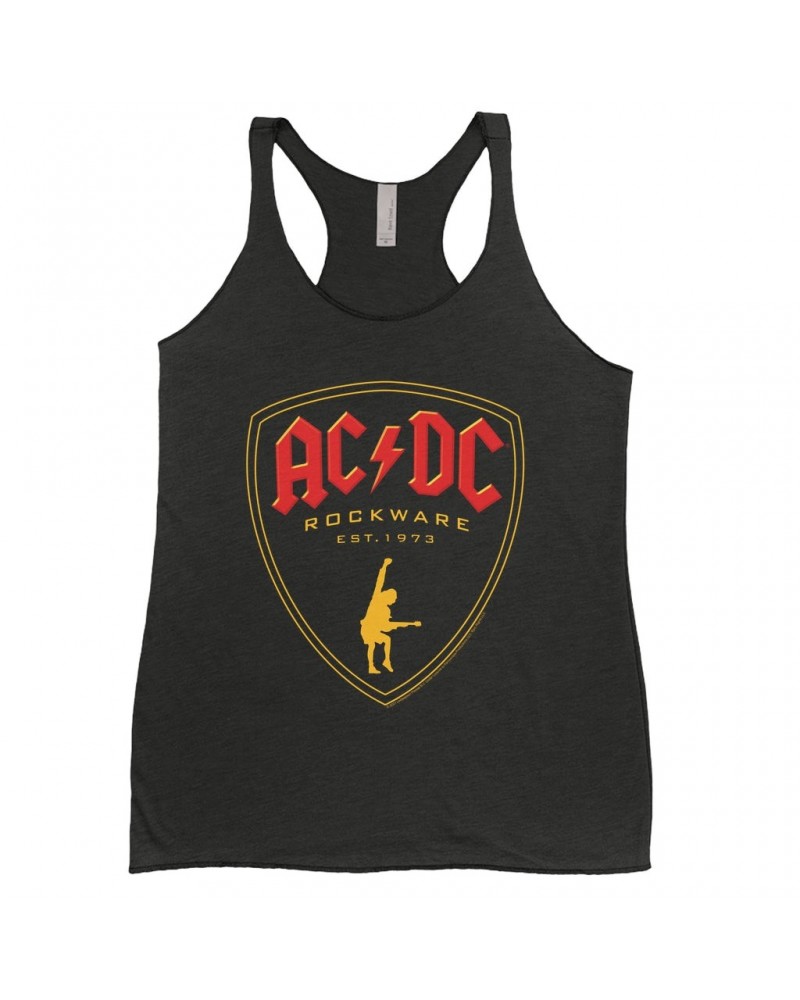 AC/DC Ladies' Tank Top | Rockware Est. 1973 Emblem Shirt $10.13 Shirts