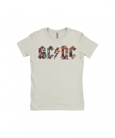 AC/DC Ladies' Boyfriend T-Shirt | Industrial Logo Shirt $12.23 Shirts