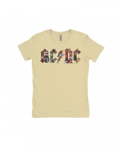 AC/DC Ladies' Boyfriend T-Shirt | Industrial Logo Shirt $12.23 Shirts