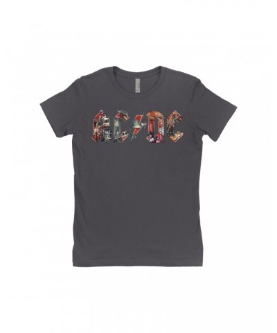 AC/DC Ladies' Boyfriend T-Shirt | Industrial Logo Shirt $12.23 Shirts