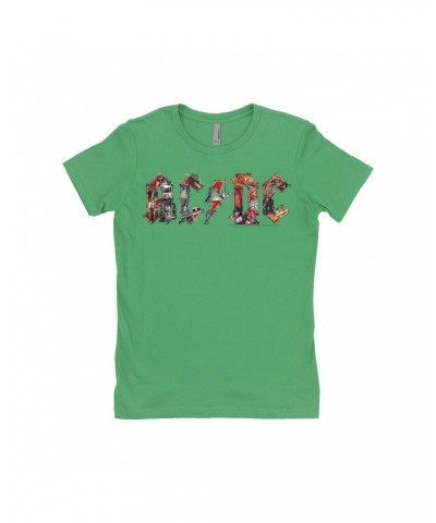 AC/DC Ladies' Boyfriend T-Shirt | Industrial Logo Shirt $12.23 Shirts