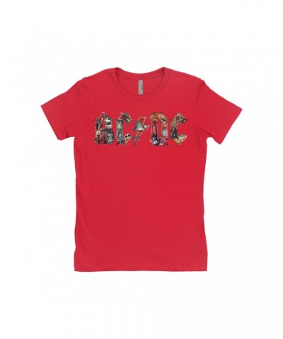 AC/DC Ladies' Boyfriend T-Shirt | Industrial Logo Shirt $12.23 Shirts