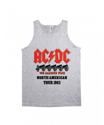 AC/DC Unisex Tank Top | We Salute You North American Tour 1982 Shirt $11.48 Shirts