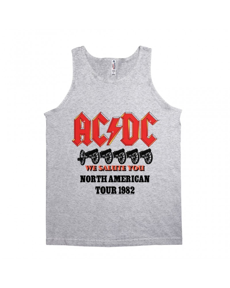 AC/DC Unisex Tank Top | We Salute You North American Tour 1982 Shirt $11.48 Shirts