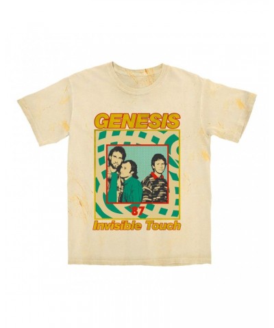 Genesis T-shirt | Invisible Touch '87 Retro Tour Image Color Blast Shirt $12.88 Shirts