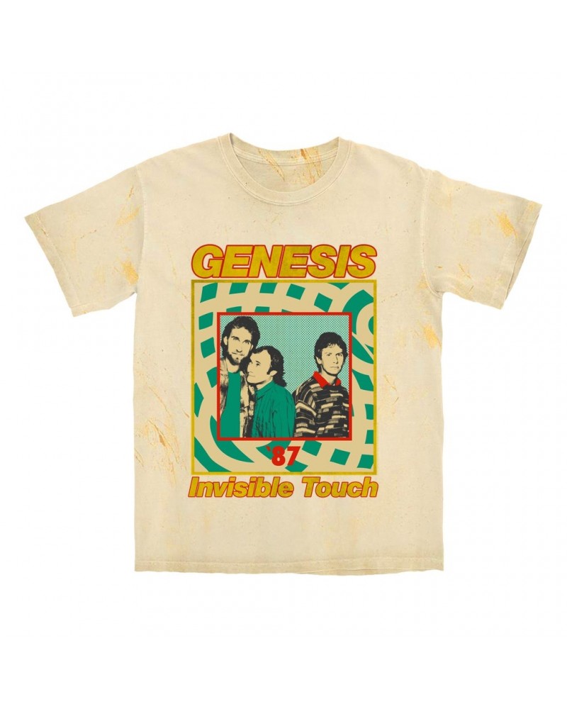 Genesis T-shirt | Invisible Touch '87 Retro Tour Image Color Blast Shirt $12.88 Shirts