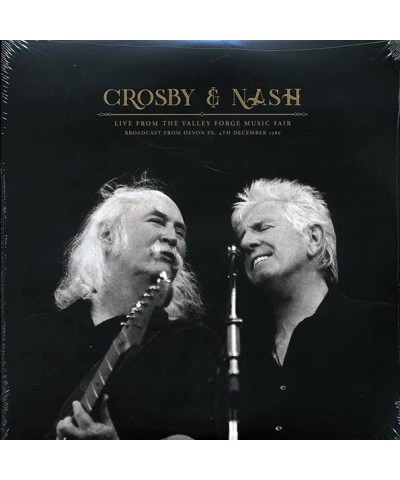 David Crosby Graham Nash LP - Live From The Valley Forge Music Fair: Broadcast From Devon PA 4th December 1986 (2xLP) (Vinyl)...