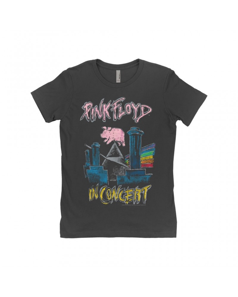 Pink Floyd Ladies' Boyfriend T-Shirt | In Concert Animals Shirt $11.73 Shirts