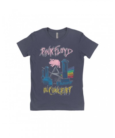 Pink Floyd Ladies' Boyfriend T-Shirt | In Concert Animals Shirt $11.73 Shirts