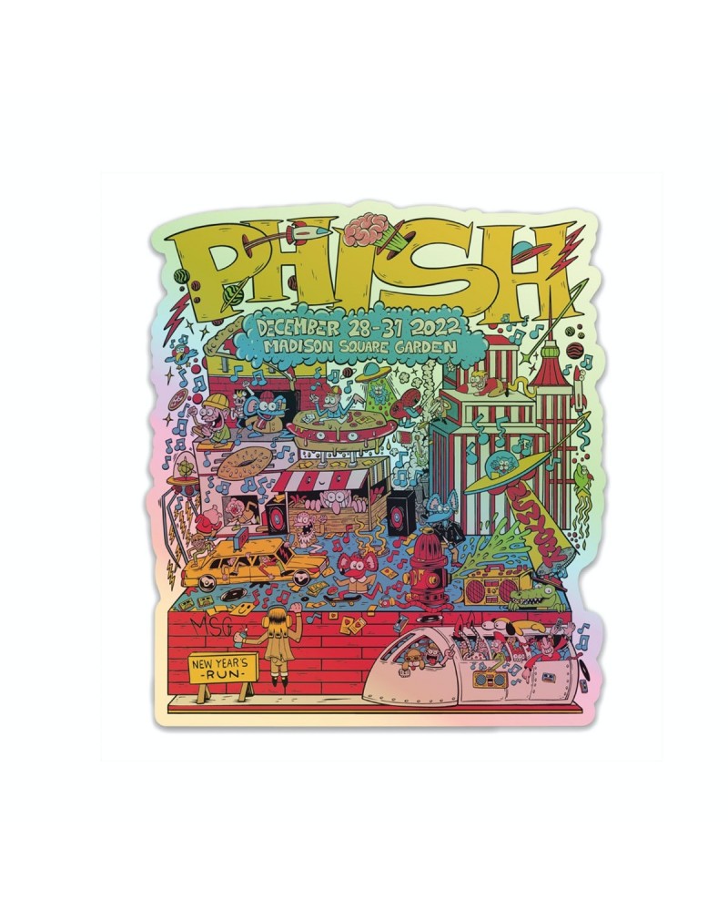 Phish Rogue City NYE 22 Holographic Event Sticker $1.41 Accessories