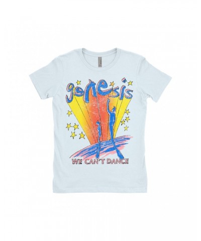 Genesis Ladies' Boyfriend T-Shirt | We Can't Dance Colorful Sketch Distressed Shirt $12.23 Shirts