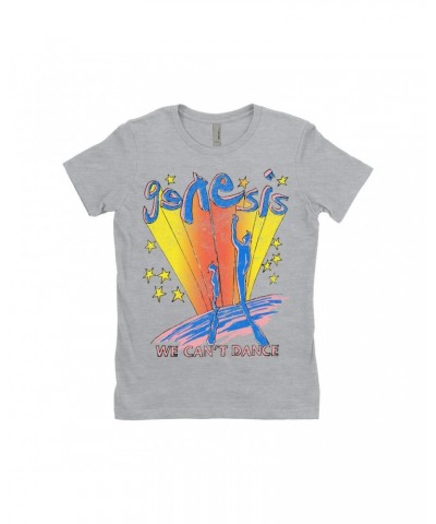 Genesis Ladies' Boyfriend T-Shirt | We Can't Dance Colorful Sketch Distressed Shirt $12.23 Shirts