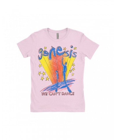 Genesis Ladies' Boyfriend T-Shirt | We Can't Dance Colorful Sketch Distressed Shirt $12.23 Shirts