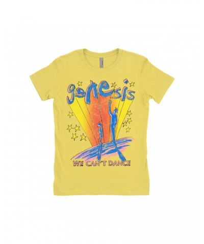 Genesis Ladies' Boyfriend T-Shirt | We Can't Dance Colorful Sketch Distressed Shirt $12.23 Shirts