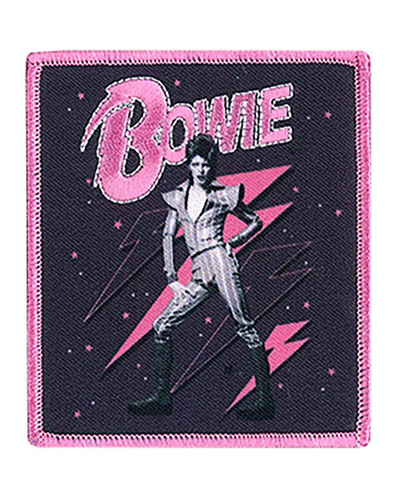 David Bowie Pink Bolts 3.3"x3.8" Patch $2.87 Accessories