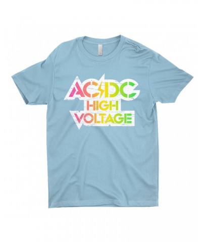 AC/DC T-Shirt | Neon High Voltage Logo Shirt $10.23 Shirts