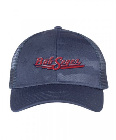 Bob Seger & The Silver Bullet Band Classic Logo Stars and Stripes Mesh-Back Cap $9.23 Hats