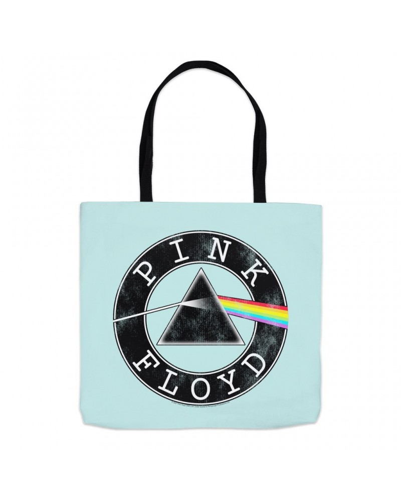 Pink Floyd Tote Bag | Dark Side Of The Moon Circle Logo Distressed Bag $7.79 Bags