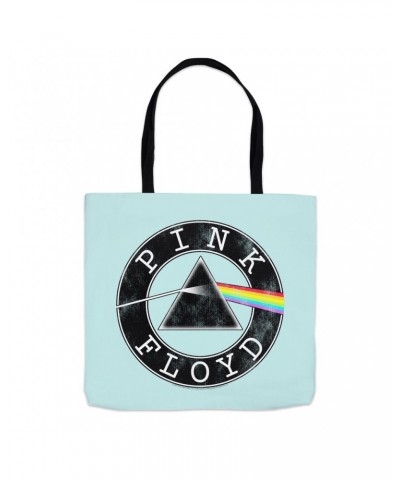 Pink Floyd Tote Bag | Dark Side Of The Moon Circle Logo Distressed Bag $7.79 Bags