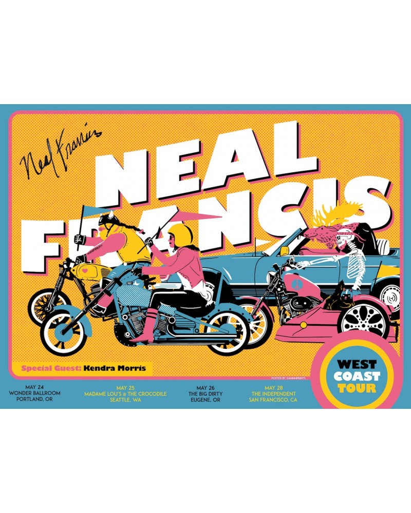 Neal Francis 2022 West Coast Tour Poster - SIGNED $4.63 Decor