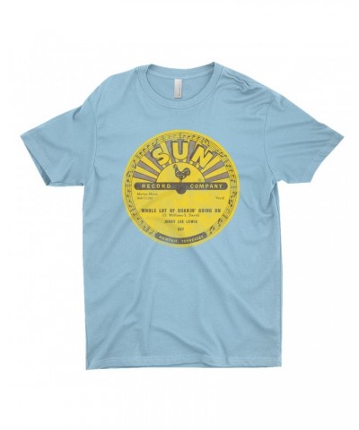 Jerry Lee Lewis T-Shirt | Whole Lotta Shakin' Going On Record Label Distressed Shirt $9.48 Shirts