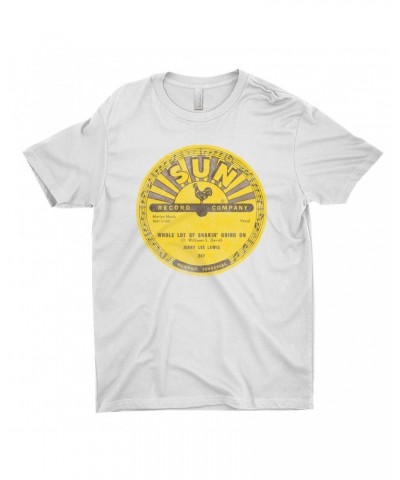 Jerry Lee Lewis T-Shirt | Whole Lotta Shakin' Going On Record Label Distressed Shirt $9.48 Shirts