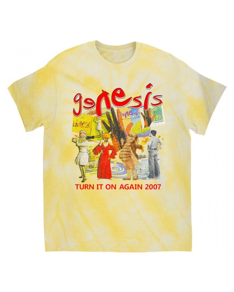 Genesis T-Shirt | Turn It On Again Tour 2007 Tie Dye Shirt $8.89 Shirts